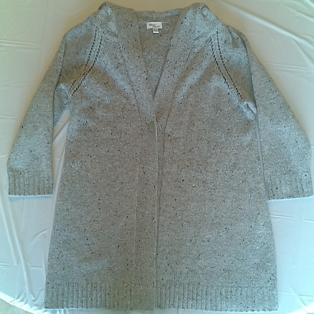 Grey wool blend  maternity sweater